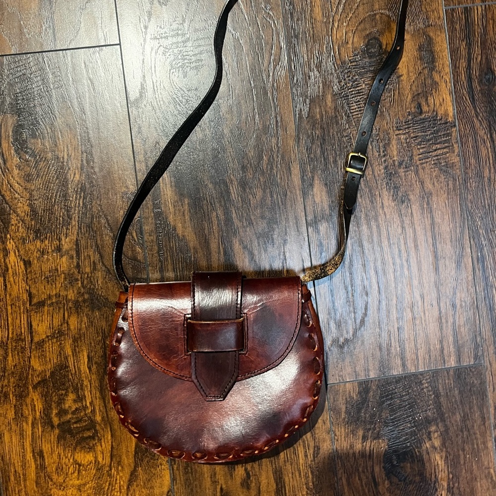 Basic Peruvian Leather Handbag Cross-body Bag